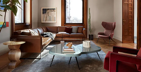Poltrona in tessuto con poggiatesta CASSINA P22 fabbrica CASSINA dall'Italia. Foto №3