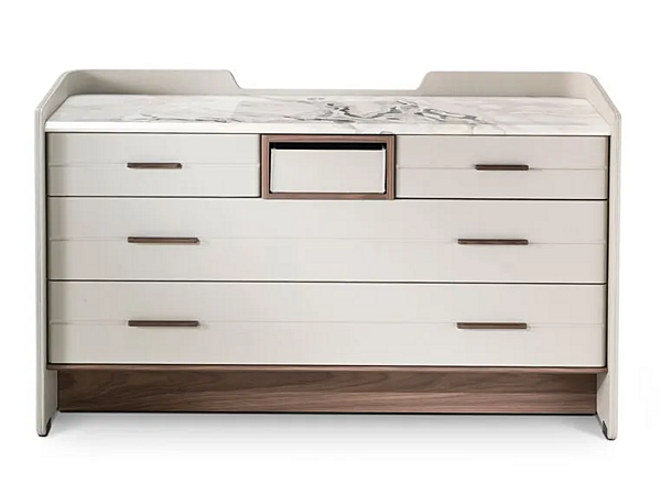 Cassettiera in legno con top in marmo Jean Marie I 4 Mariani fabbrica i 4 Mariani dall'Italia. Foto №2