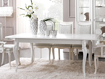 Tavolo da pranzo rettangolare in legno CASA +39 PRESTIGE 613, 620