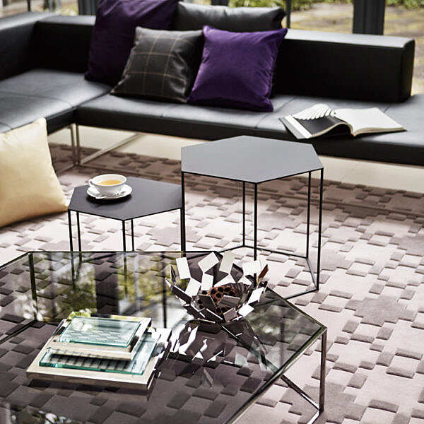 Tavolino DESALTO Hexagon - glass top 690 fabbrica DESALTO dall'Italia. Foto №5