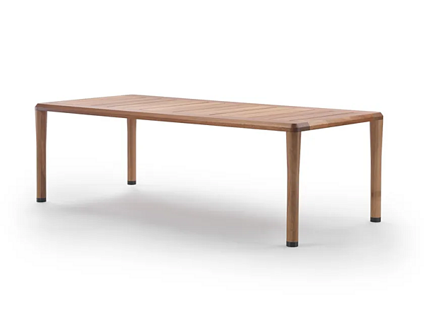 Tavolo da giardino rettangolare in iroko FLEXFORM collezione KOBO fabbrica FLEXFORM dall'Italia. Foto №2