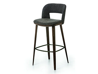 Pouf alto in tessuto Path BROSS 1566/1567 fabbrica BROSS dall'Italia