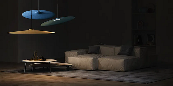Lampada a sospensione acustica in PET riciclato LED Fabbian Acustica fabbrica Fabbian dall'Italia. Foto №3