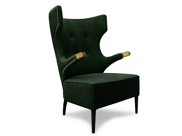Poltrona in pelle imbottita con braccioli Sika BRABBU fabbrica BRABBU dall'Italia. Foto №5