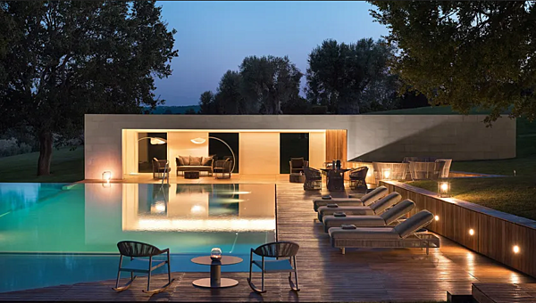 Poltrona da giardino con braccioli in tessuto VARASCHIN Clever Lounge 229D5, 229D3 fabbrica VARASCHIN dall'Italia. Foto №6