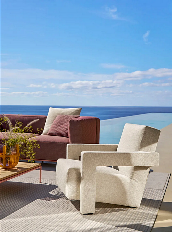 Poltrona da giardino in tessuto con copertura removibile Utrecht XL outdoor CASSINA fabbrica CASSINA dall'Italia. Foto №10
