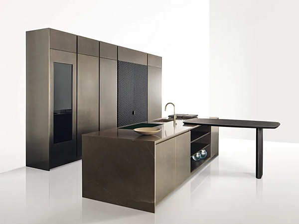 Cucina in legno con maniglie integrate GIORGETTI GK 01 fabbrica GIORGETTI dall'Italia. Foto №1
