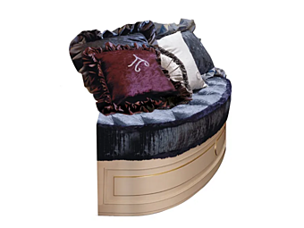 Panca rotonda imbottita in tessuto Emozioni PV02 Martini Interiors fabbrica MARTINI INTERIORS dall'Italia