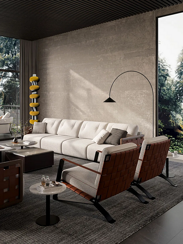 Divano in tessuto a 5 posti Tress FORMITALIA TRESS fabbrica FORMITALIA dall'Italia. Foto №4