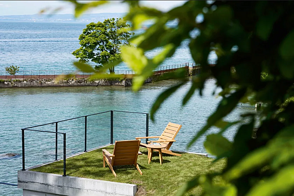 Poltrona da giardino imbottita in teak con braccioli VARASCHIN Bali 2384 fabbrica VARASCHIN dall'Italia. Foto №8