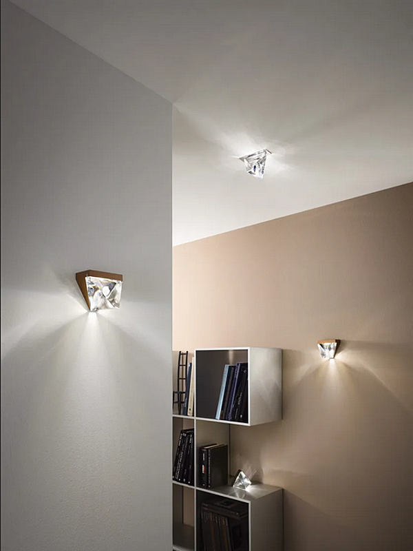 Lampada da parete in cristallo LED Tripla Fabbian fabbrica Fabbian dall'Italia. Foto №4