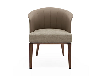 Poltrona in pelle con braccioli Aura GIORGETTI 63970, 63971