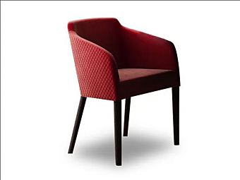 Poltrona con braccioli in tessuto imbottito Swing CASA +39 SW0001