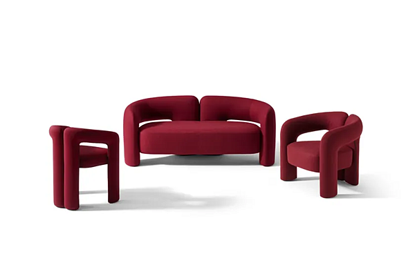 Divano a due posti in tessuto Dudet CASSINA fabbrica CASSINA dall'Italia. Foto №3