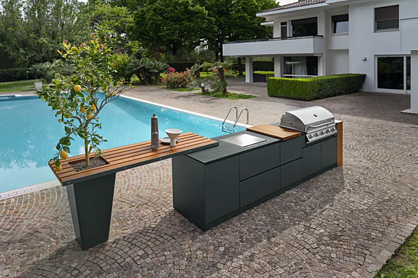 Cucina da esterno in acciaio Aster Cucine Outdoor 401708 fabbrica Aster Cucine dall'Italia. Foto №2