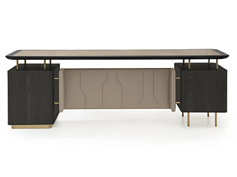 Scrivania esecutiva in pelle con cassetti Panamera FORMITALIA fabbrica FORMITALIA dall'Italia