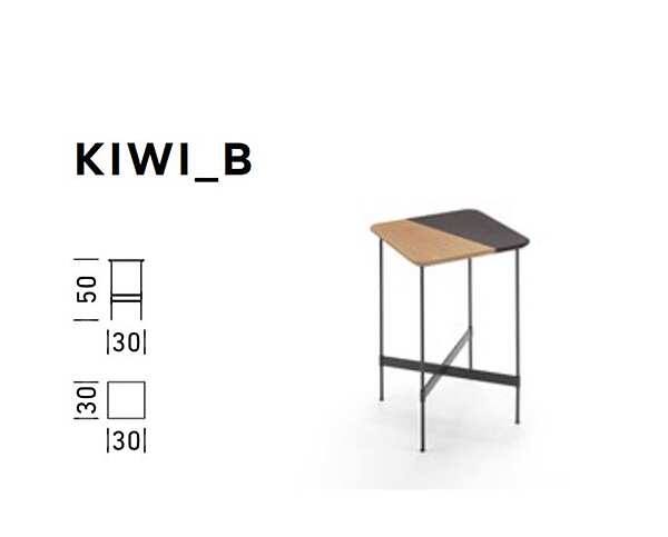 Tavolino da caffe DIENNE Kiwi B fabbrica DIENNE dall'Italia. Foto №2