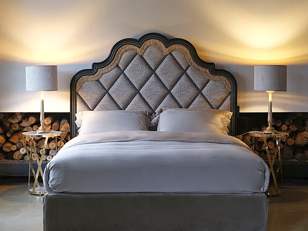 Letto matrimoniale in tessuto con testata imbottita Savio Firmino 3717 fabbrica SAVIO FIRMINO dall'Italia. Foto №2