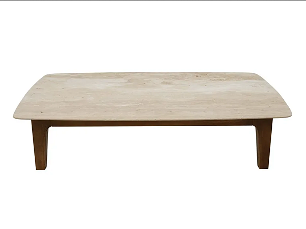 Tavolino da caffè rettangolare in travertino Yvan CHELINI fabbrica CHELINI dall'Italia. Foto №1