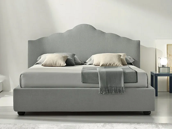 Letto matrimoniale imbottito in tessuto Elettra Duomo Design fabbrica Duomo Design dall'Italia. Foto №1