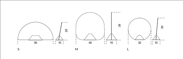Specchio da tavolo in vetro Flabello Gallotti&Radice fabbrica Gallotti & Radice dall'Italia. Foto №3