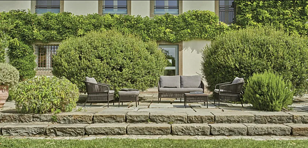 Divano a due posti in fibra sintetica da giardino VARASCHIN Cricket 148D2, 148D2A fabbrica VARASCHIN dall'Italia. Foto №3