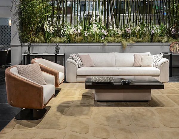 Divano a tre posti in nabuk FORMITALIA MASTER fabbrica FORMITALIA dall'Italia. Foto №4