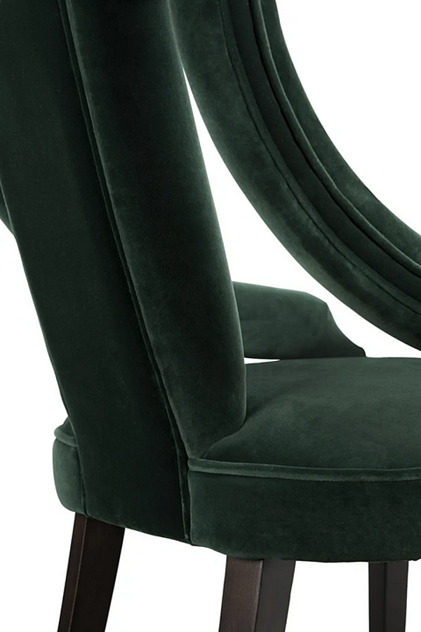 Poltrona in velluto imbottito con braccioli Cayo BRABBU fabbrica BRABBU dall'Italia. Foto №6