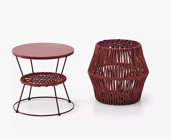 Пуф садовый круглый из ткани Ziggy Saba fabbrica SABA dall'Italia. Foto №5