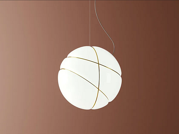 Lampada a sospensione in vetro soffiato Armilla Fabbian fabbrica Fabbian dall'Italia. Foto №5