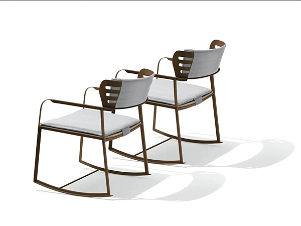 Poltrona a dondolo da giardino con braccioli in materiale GEA GIORGETTI 87042 fabbrica GIORGETTI dall'Italia. Foto №4