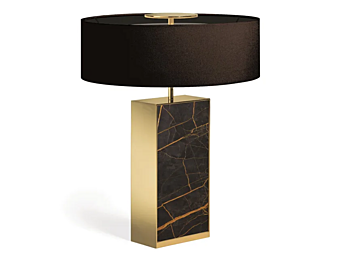 Lampada da tavolo in marmo e metallo LED Thelma Couture Black Tie COU46