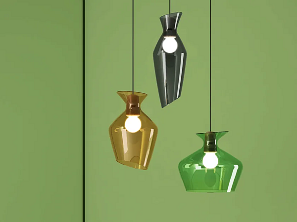 Lampada a sospensione in vetro LED Fabbian Malvasia fabbrica Fabbian dall'Italia. Foto №2