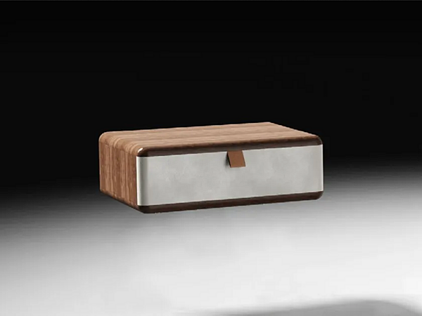 Tavolino da notte rettangolare in legno con cassetti CASA +39 PARADIGMA EPA001 fabbrica ENCORE (by CASA +39) dall'Italia. Foto №1