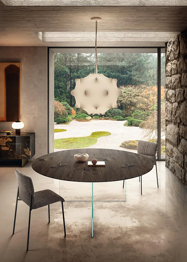 Tavolo rotondo in legno e vetro Air Slim 2260W LAGO 2260W fabbrica LAGO dall'Italia. Foto №3