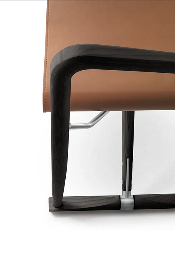 Sedia pieghevole in pelle conciata Luchino FLEXFORM 02C411 fabbrica FLEXFORM dall'Italia. Foto №6