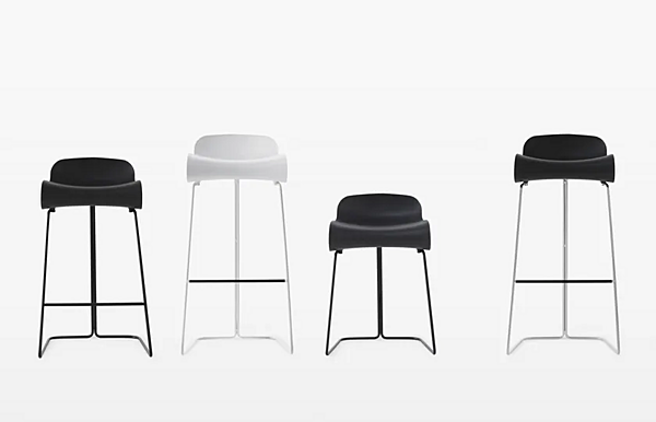 Sgabello in materiale sintetico con base a slitta Kristalia BCN fabbrica Kristalia dall'Italia. Foto №8