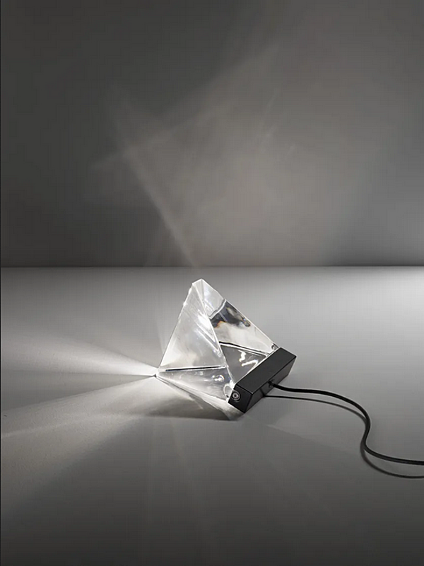 Lampada da tavolo a LED in cristallo Tripla Fabbian fabbrica Fabbian dall'Italia. Foto №2