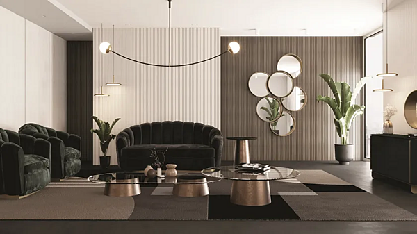 Composizione di specchi da parete Bolla CASA +39 EBL001 + EBL002 fabbrica ENCORE (by CASA +39) dall'Italia. Foto №3