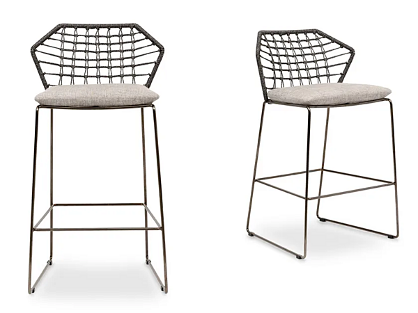 Садовый табурет из высокофабричной ткани Saba  New York Soleil fabbrica SABA dall'Italia. Foto №1