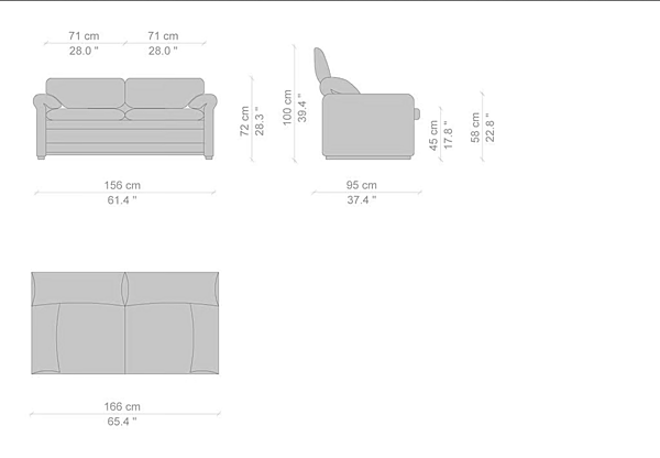 Divano a tre posti con schienale imbottito CASSINA Maralunga 675 fabbrica CASSINA dall'Italia. Foto №16
