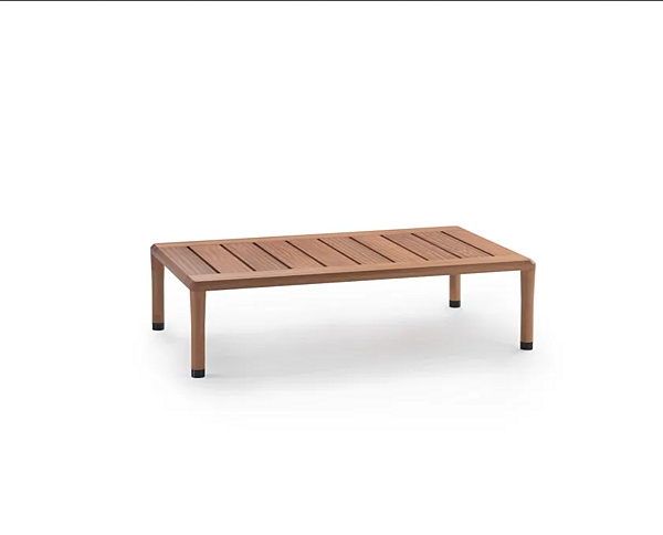 Tavolino laterale rettangolare in iroko collezione Kobo FLEXFORM fabbrica FLEXFORM dall'Italia. Foto №2