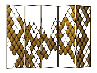 Schermo in ottone Koi BRABBU