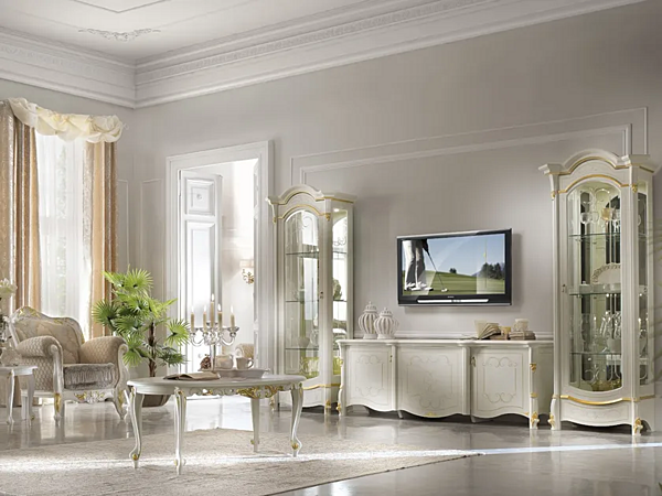 Mobile TV in legno con ante DIAMANTE CASA +39 2608 fabbrica CASA +39 dall'Italia. Foto №4