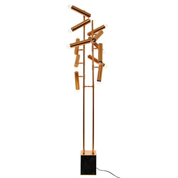 Lampada da terra in ottone Cypres BRABBU fabbrica BRABBU dall'Italia. Foto №6