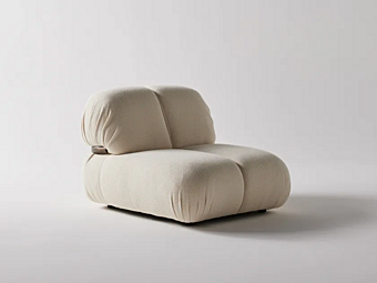 Poltrona in tessuto con braccioli Nube Italia Bold N242001