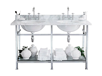 Двойная консольная раковина из камня CELINE Gentry Home 3065 fabbrica Gentry Home dall'Italia