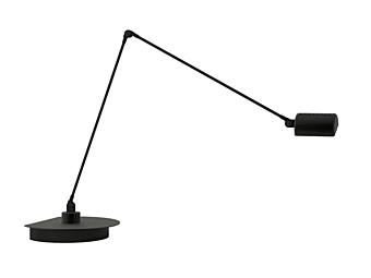 Lampada da tavolo in metallo LED regolabile con braccio oscillante Lumina Daphine Cloe 07L