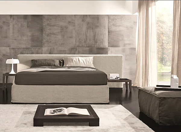 Letto matrimoniale con testiera imbottita Duomo Design Wonder fabbrica Duomo Design dall'Italia. Foto №2