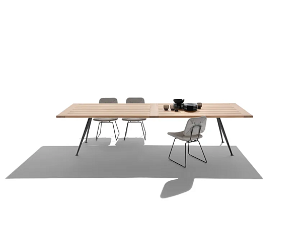 Tavolo rettangolare da giardino in iroko Zefiro FLEXFORM fabbrica FLEXFORM dall'Italia. Foto №4